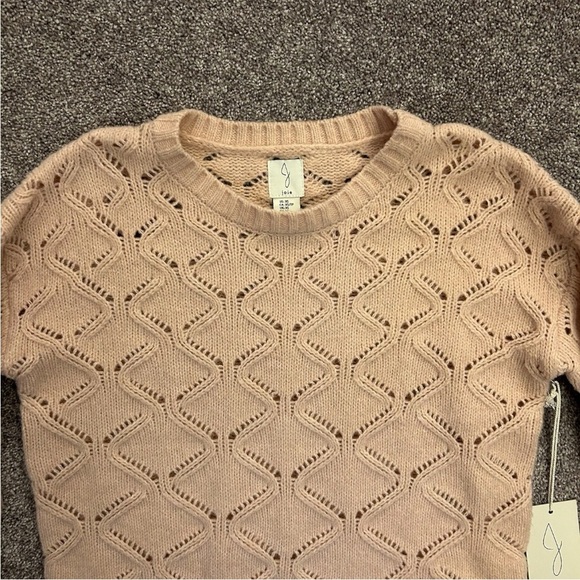 JOIE Women's Long Sleeve Pullover Sweater Pink Crew Neck Stretch Size XS - NWT - Picture 3 of 11